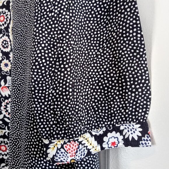 Boden Mollie Floral Patchwork Polka Dot Dress 14L - Picture 5 of 8